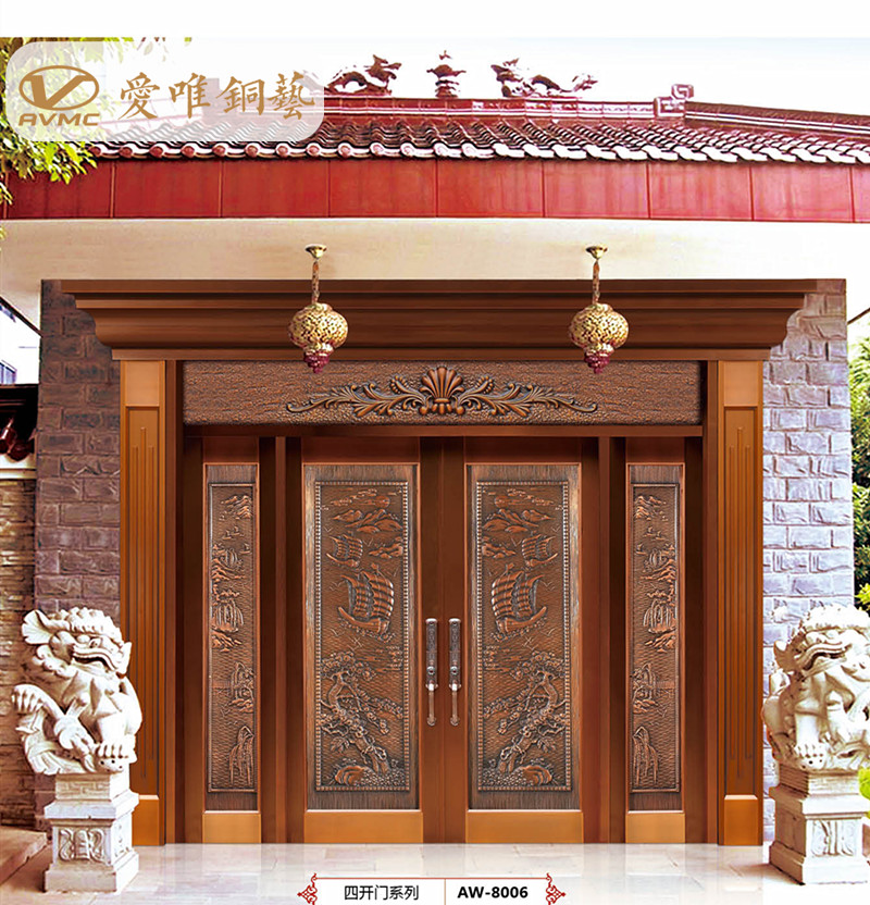 銅門(mén)花件、銅門(mén)圖案寓意